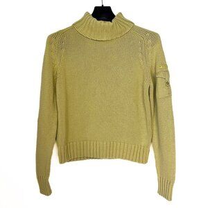 Calvin Klein Jeans Olive Green Cowl Neck Sweater